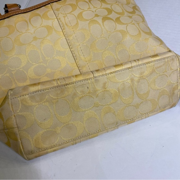 Coach yellow signature tote bag - Picture 15 of 15